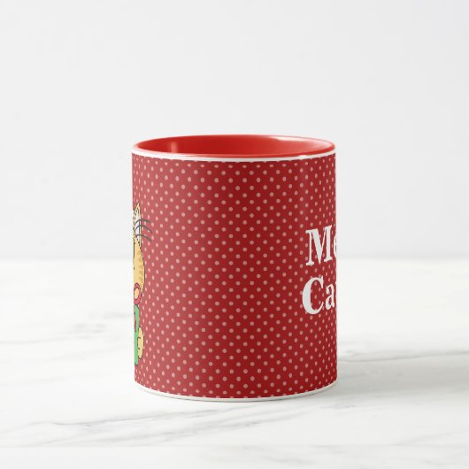 Meowy Christmas Chat 11 oz Classique Mug (Centre)