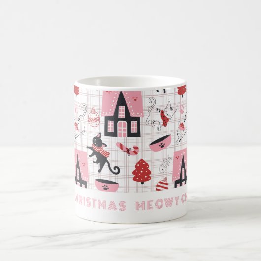 Meowy Christmas Chat Mug (Centre)