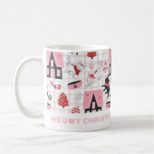 Meowy Christmas Chat Mug (Gauche)