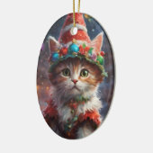 Meowy Christmas Elf Kitten Ornament (Links)