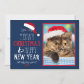 Meowy Christmas et Bonne année Carte Appartement P (Devant)