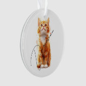 Meowy Christmas: Festive Cat Ornament (voorkant)