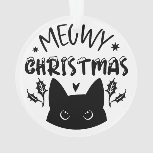 Meowy Christmas: Festive Cat Ornament (achterkant)