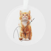 Meowy Christmas: Festive Cat Ornament (voorkant)