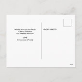 Meowy Christmas | Grappige kat kerstfoto Feestdagenkaart (Achterkant)