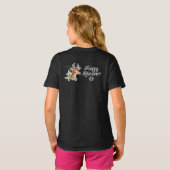 Meowy Christmas Joyeux T-shirt Reindeer (Dos entier)