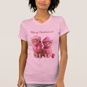 Meowy Christmas jumper pin kat liefhebber T-shirt