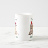 Meowy Christmas Kitten Chine Mug (Devant)