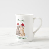 Meowy Christmas Kitten Chine Mug (Droite)