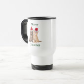 Meowy Christmas Kitten Travel Mug (Devant gauche)