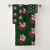 Meowy Christmas Maine Coon Cat  Bad Handdoek (Insitu)