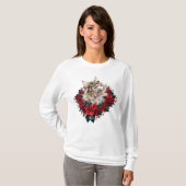 Meowy Christmas Maine Coon Cat  T-shirt (Voorkant volledig)