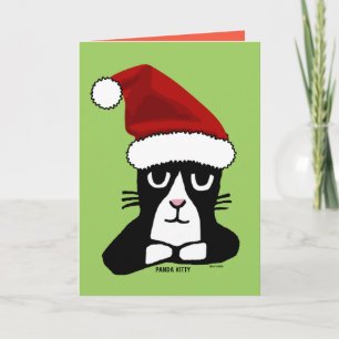 MEOWY CHRISTMAS PANDA KITTY Cartes de voeux