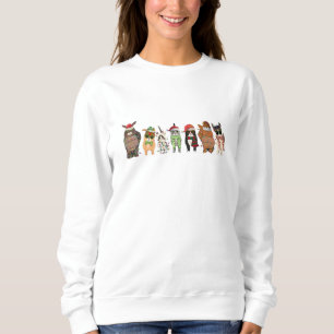 Meowy Christmas Sweatshirt, Happy Cat Year Shirt