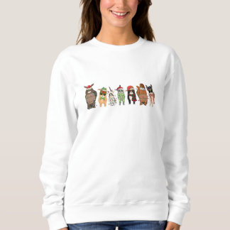 Meowy Christmas Sweatshirt, Happy Cat Year Shirt
