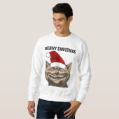 MEOWY CHRISTMAS sweatshirts de chat (Devant entier)