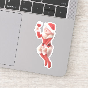 Meowy Christmas Toast Sticker