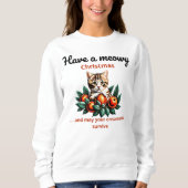 Meowy Christmas Unisex Sweatshirt (Devant)