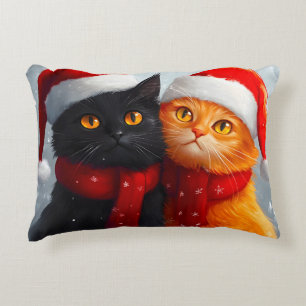 Meowy Christmas Winter Love Accent Kussen