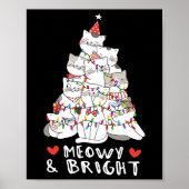 Meowy en Bright Cat Tree Leuke Dier Kitten Chris Poster (Voorkant)