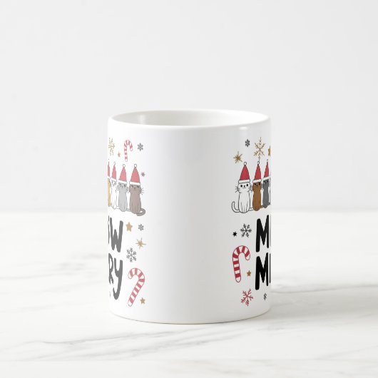 Meowy Joyeux Catmas Mug (Centre)