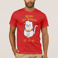 Meowy Kalikimaka Funny Cat Santa Hat Kerstmis