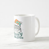 Meowy kat Christmas Koffiemok (Voorkant rechts)