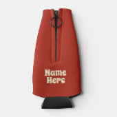 Meowy Kerst Grappige Kat Liefhebber Flesjeskoeler (Achterkant)