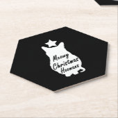 MEOWY Kerst Kartonnen Onderzetters (Schuin)