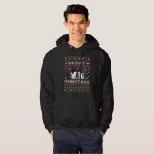 Meowy kerst - lelijke kerst hoodie (Voorkant volledig)