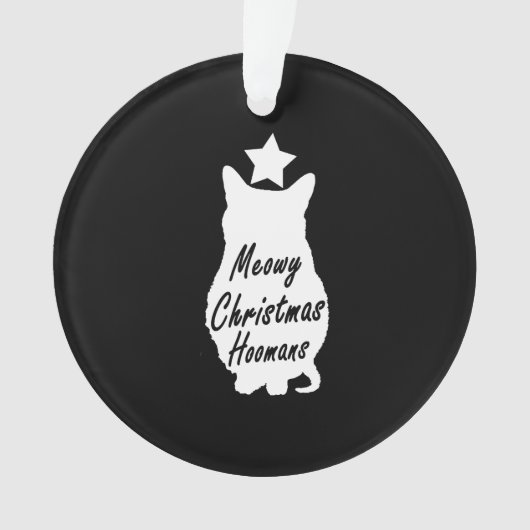 MEOWY Kerst Ornament (voorkant)