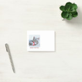 Meowy kerstgrijs tablet post-it® notes (Kantoor)