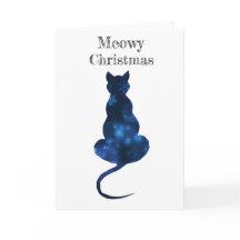 Meowy Kerstkaart Blanco binnen