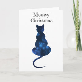 Meowy Kerstkaart Blanco binnen Feestdagen Kaart