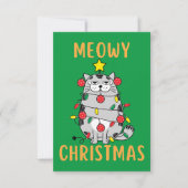 Meowy kerstkaartje (Voorkant)