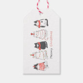Meowy kerstkatten cadeaulabel (Voorkant)