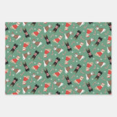 Meowy kerstkatten inpakpapier vel (Voorkant)