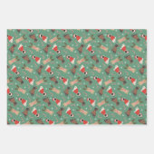 Meowy kerstkatten inpakpapier vel (Voorkant)