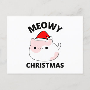 Meowy Kerstmis Briefkaart