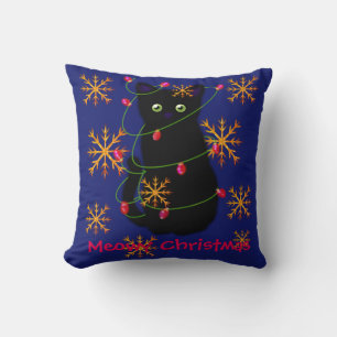 Meowy Kerstmis cadeau voor kattenliefhebbers z Kussen