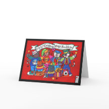 Meowy Kerstmis en Happy Pawlidays Kaart