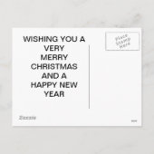 Meowy Kerstmis Feestdagenkaart (Achterkant)