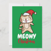 Meowy Kerstmis Kaart (Voorkant)