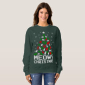 Meowy Kerstmis - kerstcadeauideeën 2022 Trui (Voorkant volledig)