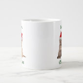 Meowy Kerstmis Kitten Jumbo Mok (Voorkant)