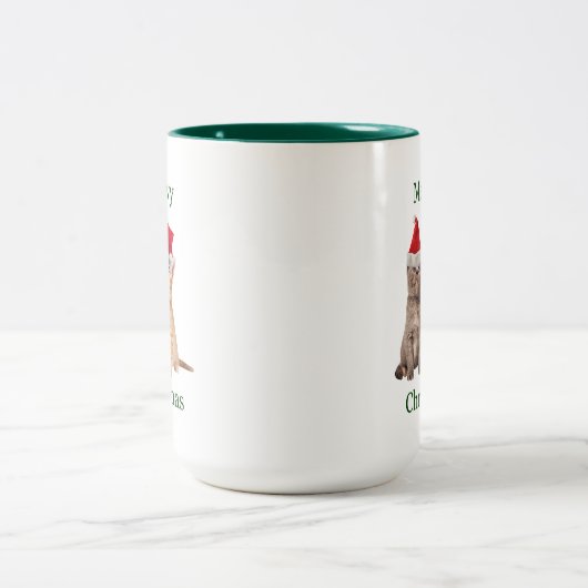 Meowy Kerstmis Kitten Mok (Center)