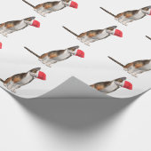 Meowy Kerstmis met een speelse kat in een pet Cadeaupapier (Hoek)