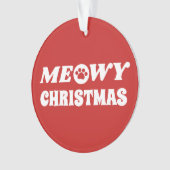 Meowy Kerstmis Ornament (voorkant)