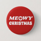 Meowy Kerstmis Ronde Button 5,7 Cm (Voorkant)
