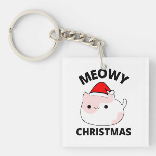 Meowy Kerstmis Sleutelhanger